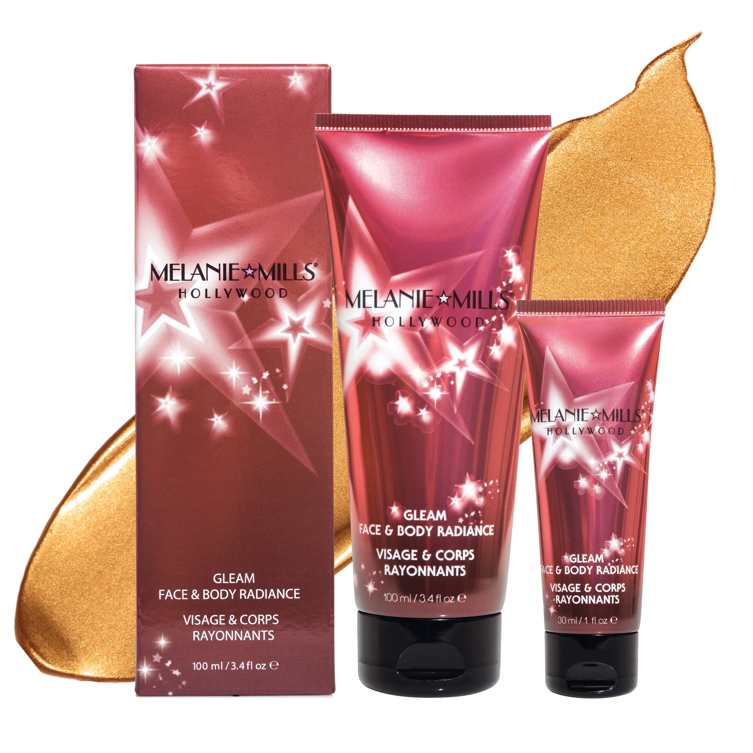 Melanie Mills Hollywood Gleam Face & Body Radiance All In One Makeup, Moisturizer & Glow 30ml